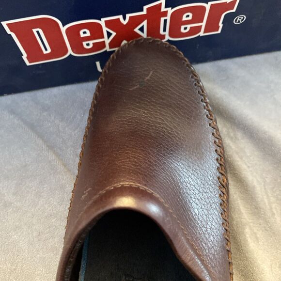 Walk Mocs By Dexter Size 7 1/2M Vintage Made In USA Slip On Leather - Picture 4 of 16